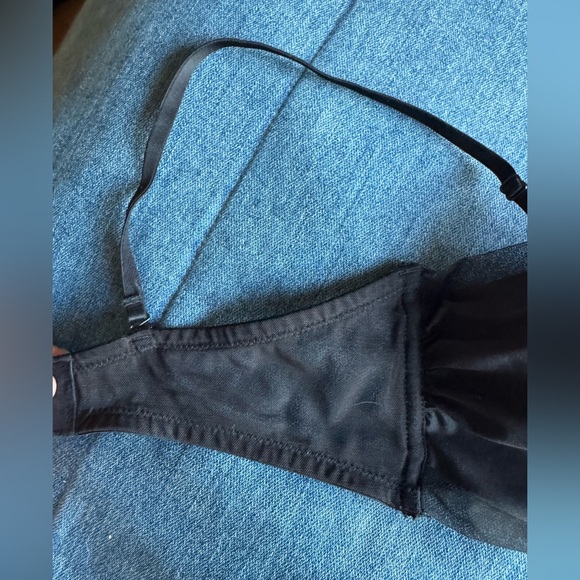 Young Hearts Black Sheer Overlay Bralette - Picture 4 of 9